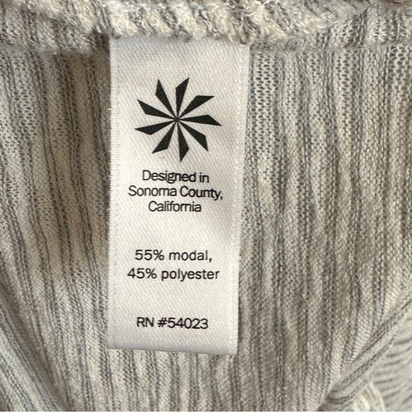 Athleta Stripe Breezy Crossback Tee, Size M - Picture 8 of 8